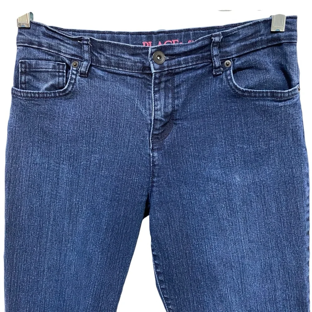 THE CHILDREN’S PLACE Jeans Size 14 Dark Indigo Blue Denim Skinny Tapered Leg